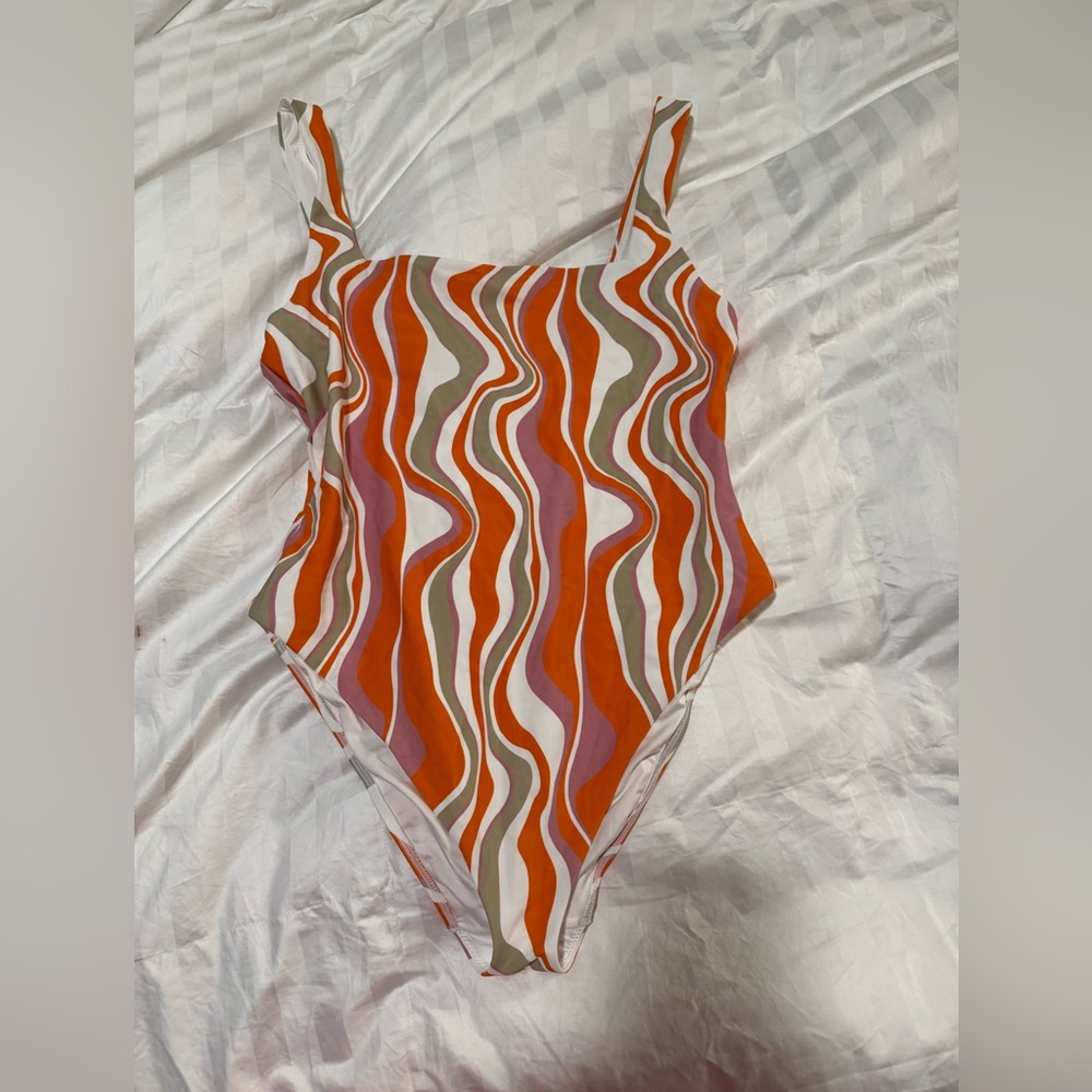 Show Me Your MuMu Red and White Bodysuit One Piece